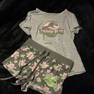 Jurassic Park Womens Pajamas